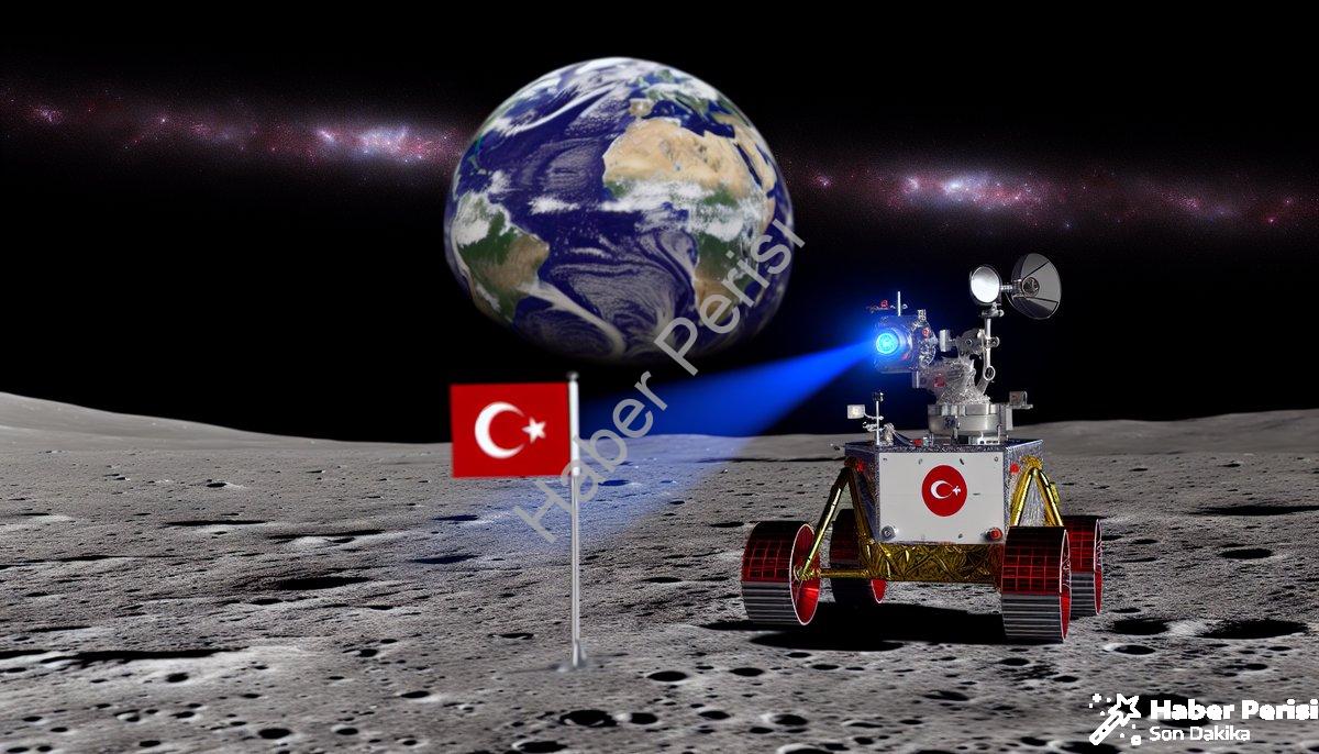 Türkiye'nin Ay Aracından İlk Fotoğraf Geldi! Tarihi An Canlı Yayınlandı