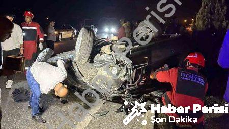 Muğla’da Korkutan Kaza: Takla Atan Araçta Can Pazarı