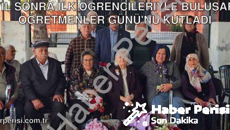 62 Yıl Sonra İlk Öğrencileriyle Buluşarak Öğretmenler Günü’nü Kutladı