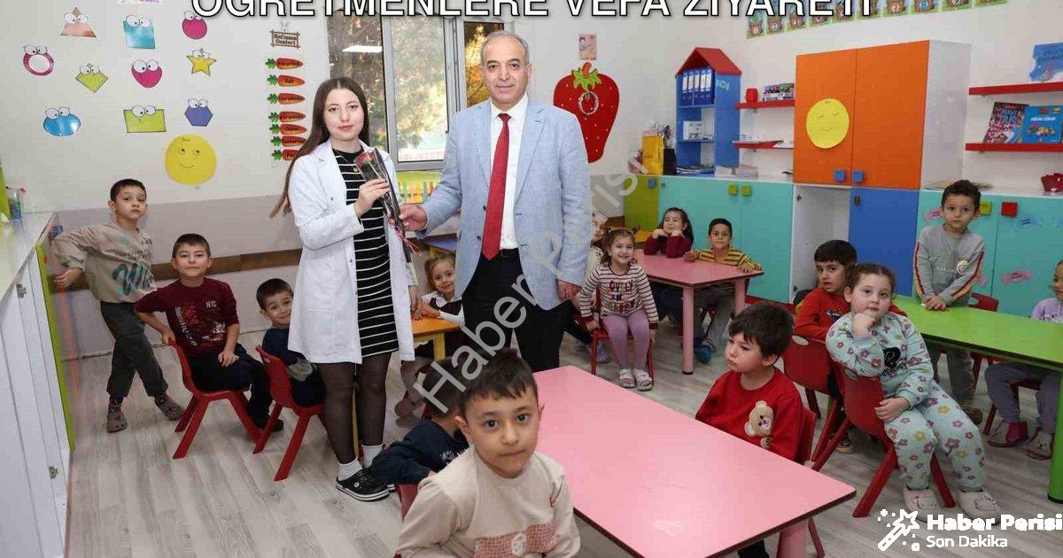 "Denizli OSB Yönetiminden 24 Kasım'da Öğretmenlere Vefa Ziyareti" başlıklı haber için fotorealistik,