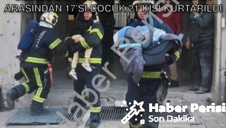 Denizli’de İş Hanı Yangını: Alevlerin Arasından 17’si Çocuk 21 Kişi Kurtarıldı