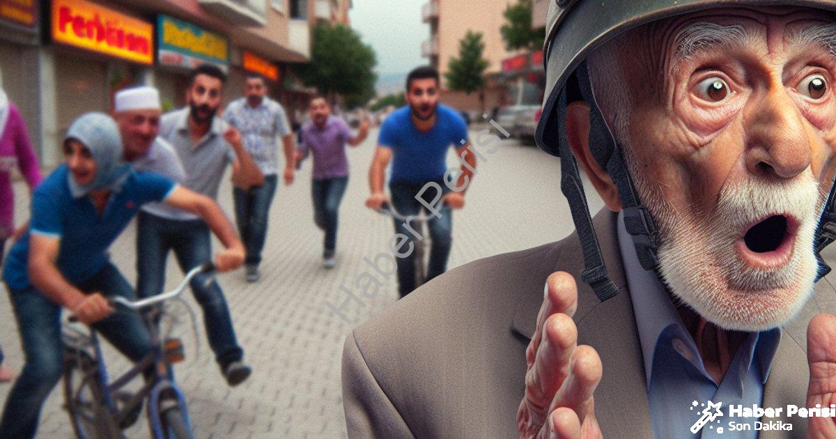 "Denizli'de Kask Yerine Miğfer Takan Dede Görenleri Şaşırttı" başlıklı haber için fotorealistik, pro