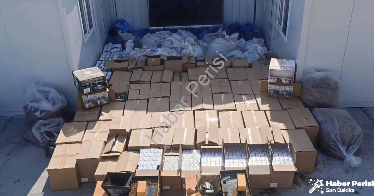 "Aydın ve İzmir'de Dev Kaçakçılık Operasyonu: Tonlarca Tütün Ele Geçirildi" başlıklı haber için foto