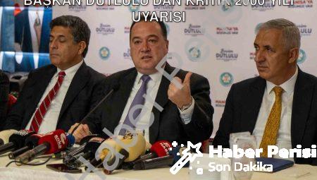 Manisa’da Deprem ve Konut Seferberliği: Başkan Dutlulu’dan Kritik 2000 Yılı Uyarısı