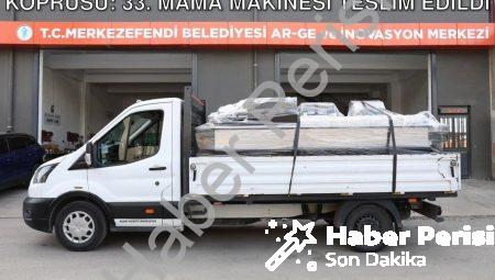 Merkezefendi’den Çerkezköy’e Dostluk Köprüsü: 33. Mama Makinesi Teslim Edildi