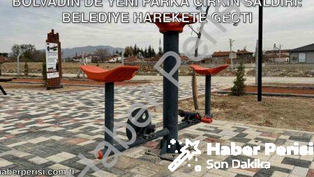 Bolvadin’de Yeni Parka Çirkin Saldırı: Belediye Harekete Geçti