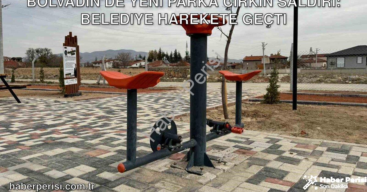"Bolvadin’de Yeni Parka Çirkin Saldırı: Belediye Harekete Geçti" başlıklı haber için fotorealistik,