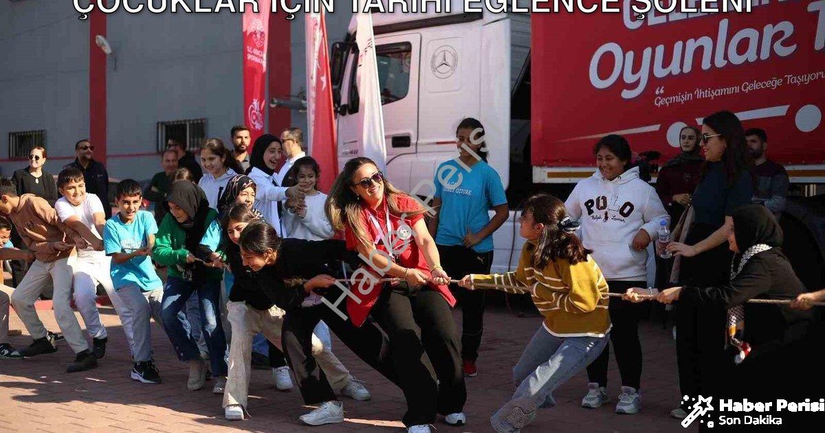 "Geleneksel Oyunlar Tırı Manisa'da: Çocuklar İçin Tarihi Eğlence Şöleni" başlıklı haber için fotorea