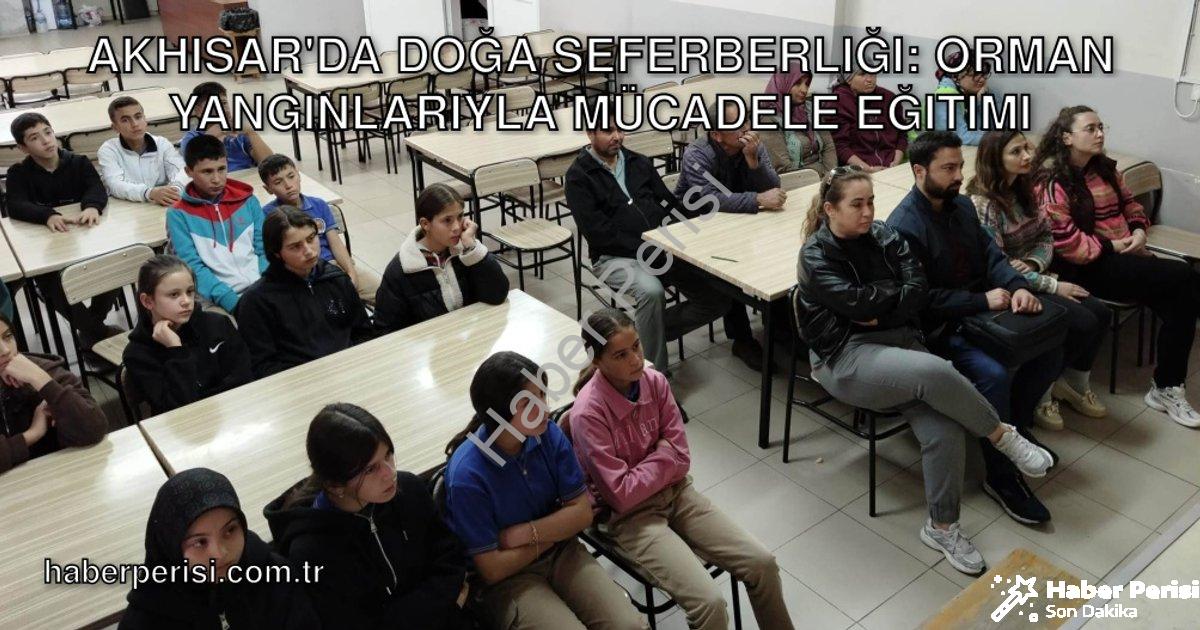 "Akhisar'da Doğa Seferberliği: Orman Yangınlarıyla Mücadele Eğitimi" başlıklı haber için fotorealist