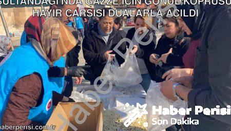 Sultandağı’nda Gazze İçin Gönül Köprüsü: Hayır Çarşısı Dualarla Açıldı