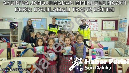 Aydın’da Jandarmadan Miniklere Hayati Ders: Uygulamalı Trafik Eğitimi