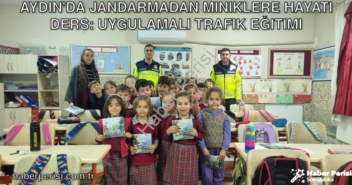 "Aydın'da Jandarmadan Miniklere Hayati Ders: Uygulamalı Trafik Eğitimi" başlıklı haber için fotoreal