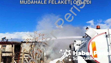 Kütahya Seyitömer’de Ahır Yangını: Hızlı Müdahale Felaketi Önledi