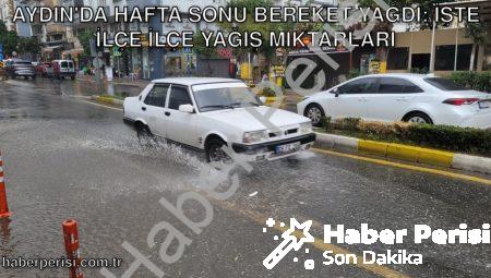 Aydın’da Hafta Sonu Bereket Yağdı: İşte İlçe İlçe Yağış Miktarları