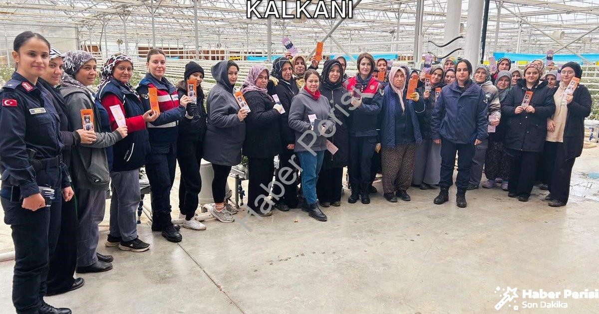 "Simav'da Jandarma Ekiplerinden Anlamlı Hareket: Sera Çalışanı Kadınlara KADES Kalkanı" başlıklı hab