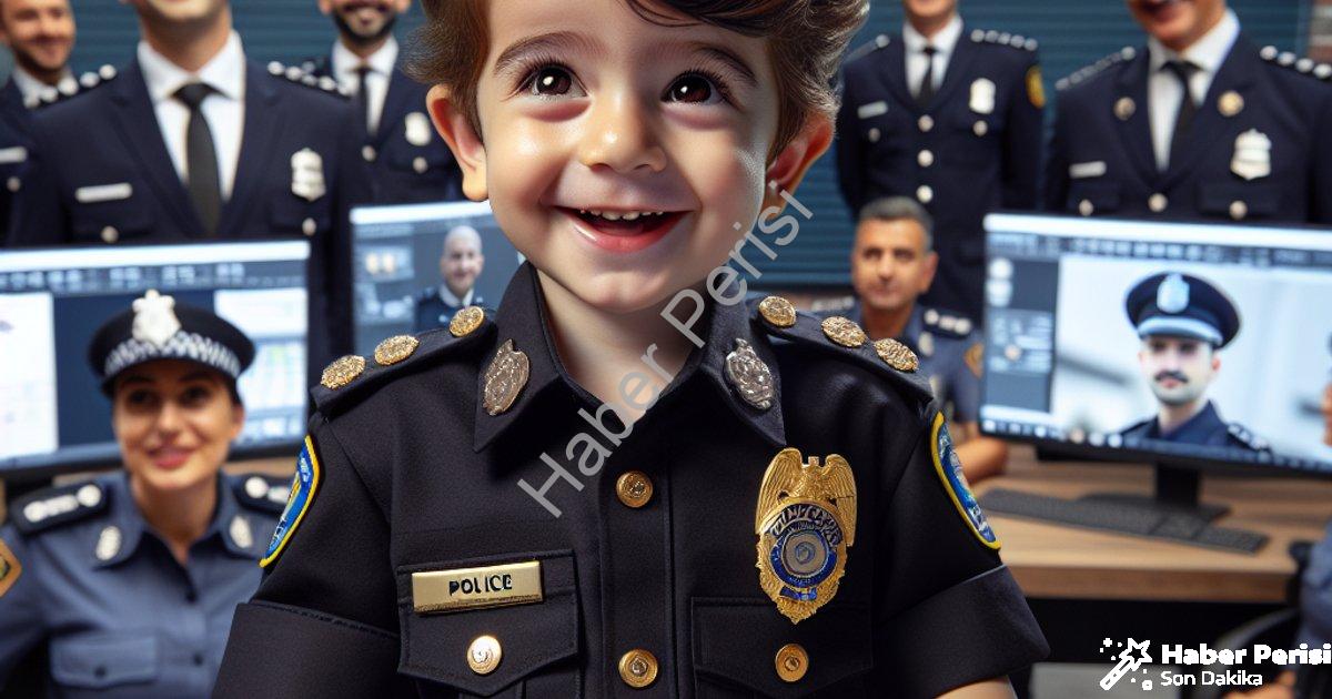 "Muğla'da Engel Tanımayan Hayal: Hamza Bir Günlük Polis Oldu" başlıklı haber için fotorealistik, pro