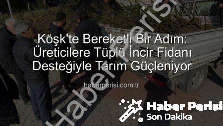 Köşk’te Bereketli Bir Adım: Üreticilere Tüplü İncir Fidanı Desteğiyle Tarım Güçleniyor