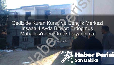 Erdoğmuş Mahallesi’nden İlham Veren Dayanışma: 4 Ayda Dev Proje Tamamlanıyor