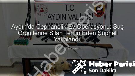 Aydın’da Cephanelik Ev Operasyonu: Suç Örgütlerine Silah Temin Eden Şüpheli Yakalandı!