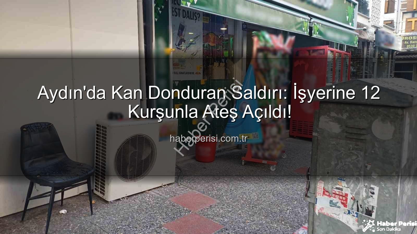 işyerine silahlı saldırı - Aydın'da Kan Donduran Saldırı: İşyerine 12 Kurşunla Ateş Açıldı!